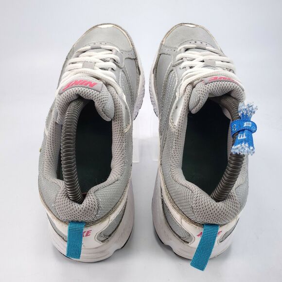 Nike Dart 8 Youth Lace Up Athletic Gym Shoe Girls Size 6 395743-005 Gray Blue - Picture 4 of 9
